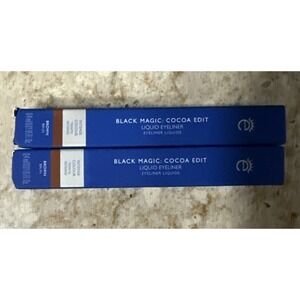 Eyeco  BLACK MAGIC COCOA EDIT  LIQUID EYELINER ● 0.001 FL OZ BROWN Two Pack Lot
